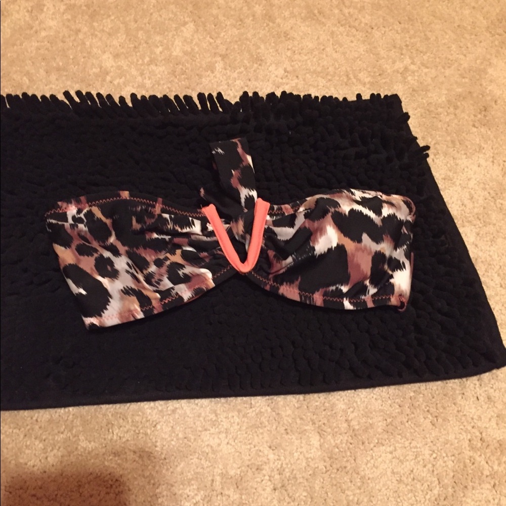 Leopard Print Bikini Top